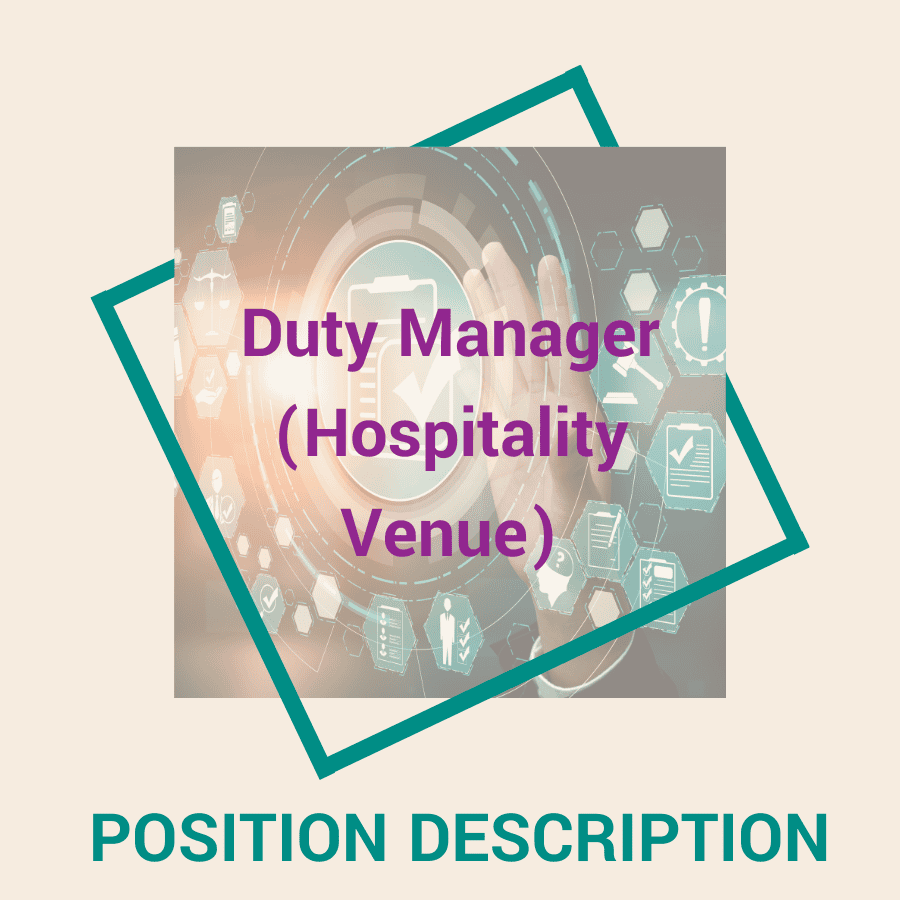 Duty Manager (Hospitality Venue)