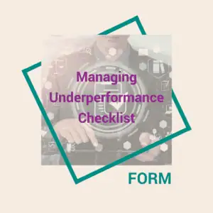 Managing Underperformance Checklist